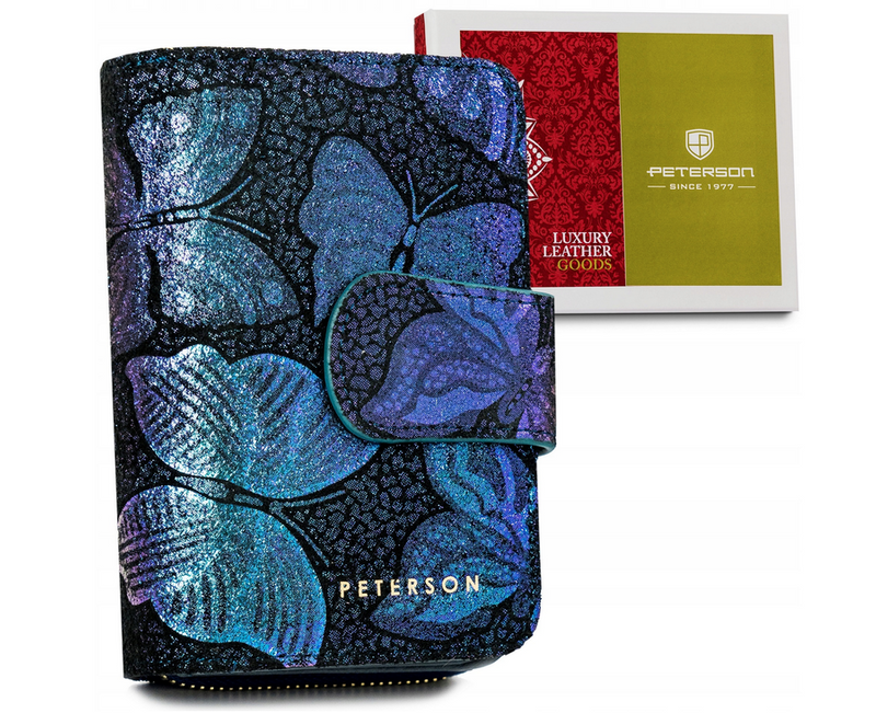 Skórzany damski portfel Peterson PTN 425214-ONBF