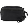 Kosmetyczna podróżna saszetka elegancka uniseks gładka czarna Beltimore R25