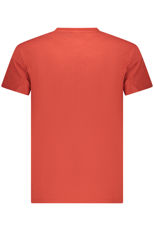 TOMMY HILFIGER MĘSKA KOSZULKA Z KRÓTKIM RĘKAWEM, CZERWONA