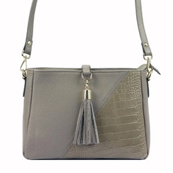 Damska listonoszka torebka przez ramię z brelokiem typu frędzel Luka