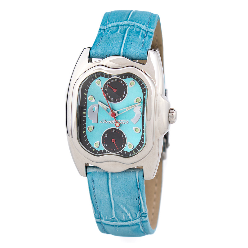Zegarek CHRONOTECH CT7220L-04. Kwarcowy, Kolor niebieski. Kobieta.