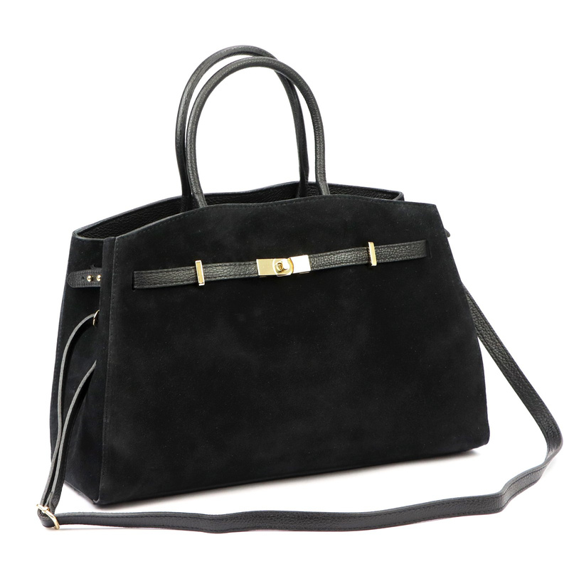 Skórzana stylowa listonoszka kuferek na ramię Luka