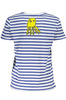 DESIGUAL NIEBIESKI DAMSKI T-SHIRT Z KRÓTKIM RĘKAWEM