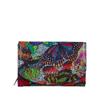 Portfel skórzany damski w motyle kolorowy RFID BajuBaj PD1202cs13 RFID