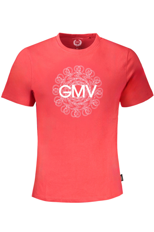 CZERWONY T-SHIRT MĘSKI Z KRÓTKIM RĘKAWEM GIAN MARCO VENTURI