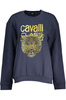 BLUZA DAMSKA BEZ ZAMKU NIEBIESKA KLASY CAVALLI