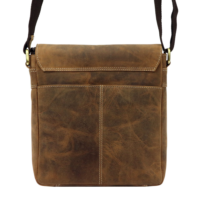 Nordee saszetka męska skóra naturalna torba na ramię miejska z kieszeniami