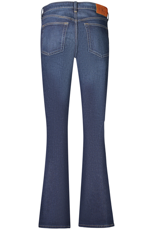Niebieskie jeansy damskie Calvin Klein Skinny Boot