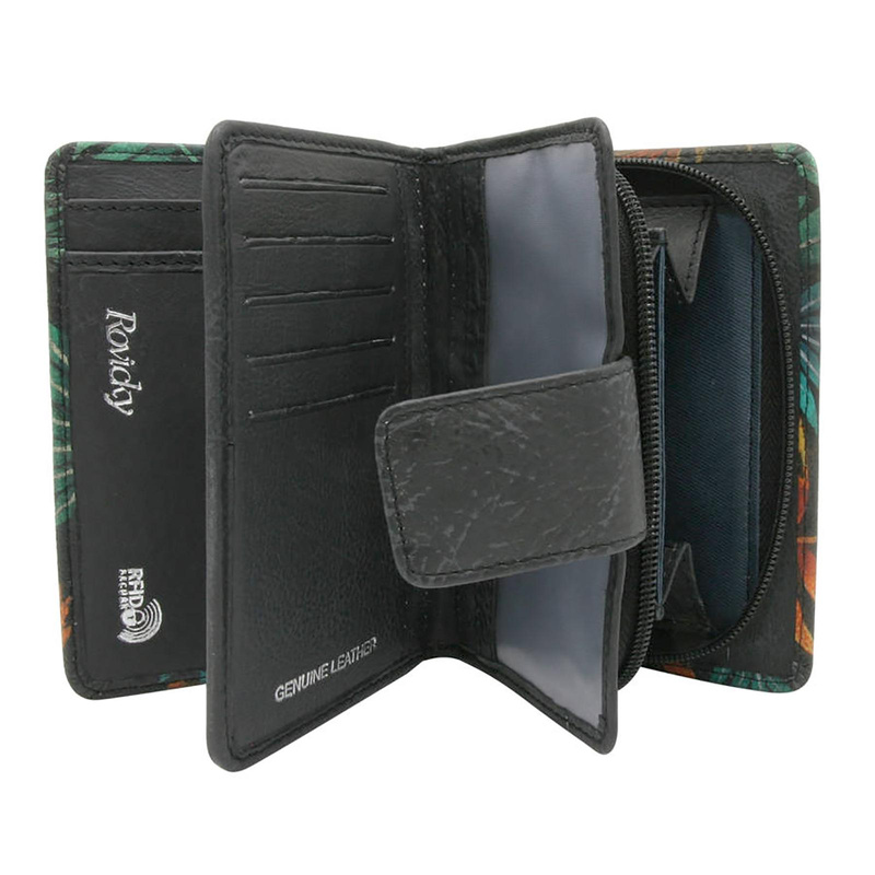 Skórzany damski portfel Rovicky R-N109-ART-20