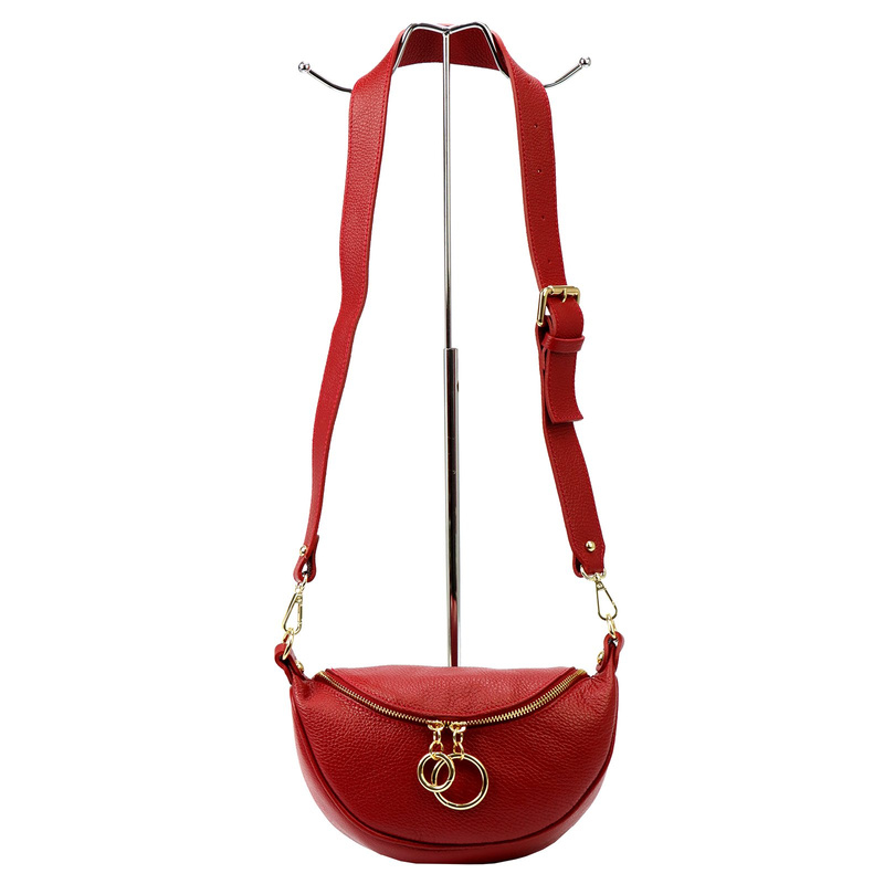 Vera Pelle damska listonoszka skóra naturalna torebka przez ramię miejska