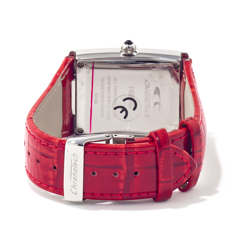 Zegarek CHRONOTECH CT7017M-05. Kwarcowy, Kolor czerwony. Unisex.