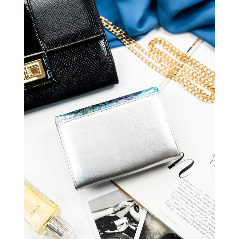 skóra naturalna + Damski portfel ze skóry ekologicznej Peterson PTN PX30-1-NPK