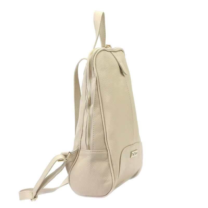 Damski miejski pojemny plecak z prawdziwej skóry z kieszeniami MiaMore