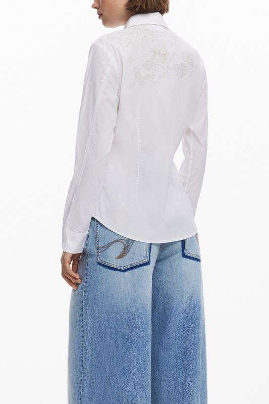 DAMSKA KOSZULA Z D�UGIM R�KAWEM DESIGUAL BIA�A