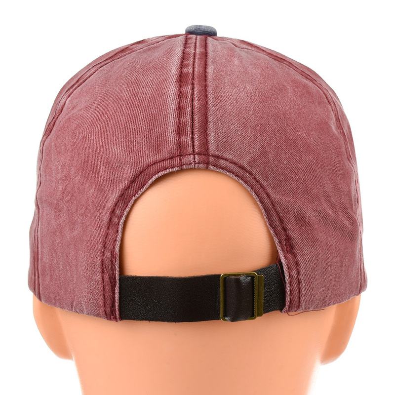 Granatowa czapka z daszkiem baseballówka vintage uniwersalna cz-m-2