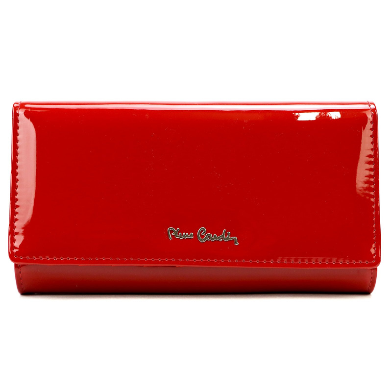 skóra naturalna + Damski portfel ze skóry ekologicznej Pierre Cardin 07 SHINY 102