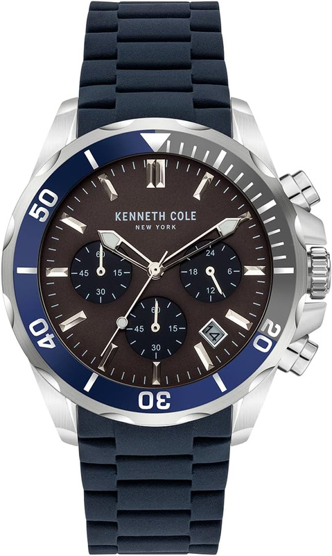 Zegarek KENNETH COLE KCWGO2105003. Kwarcowy, Kolor czarny. Mężczyzna.