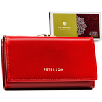 Skórzany damski portfel Peterson PTN 55020-SGN