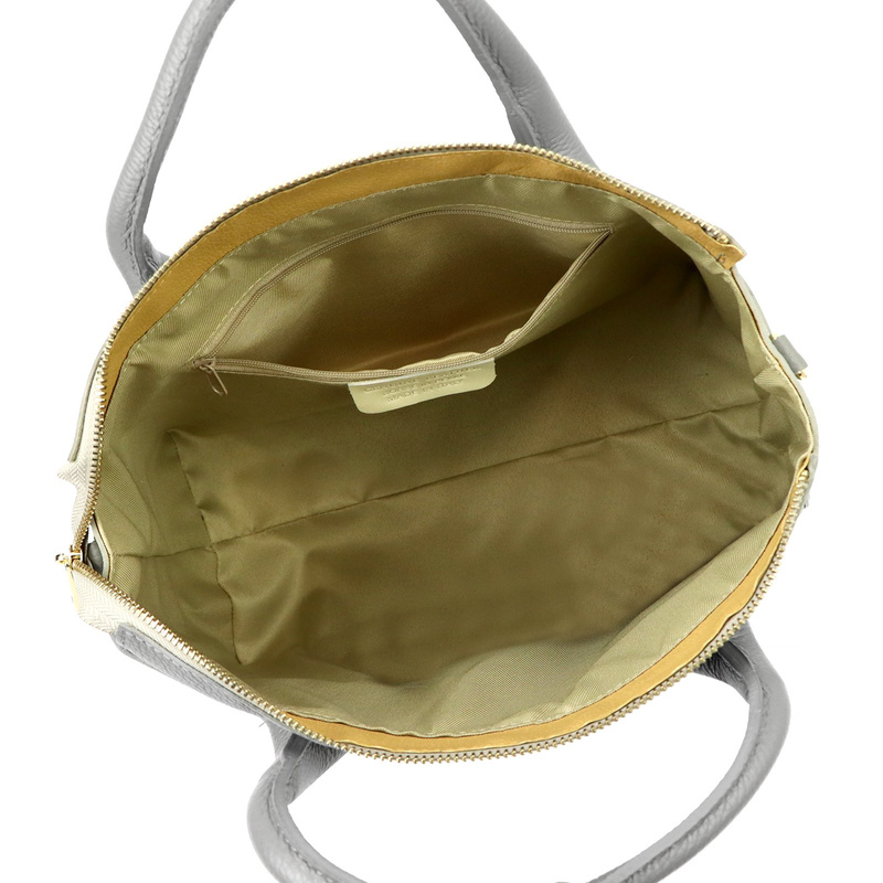 Luka Skórzany damski pojemny kuferek do ręki torebka na ramię z paskiem