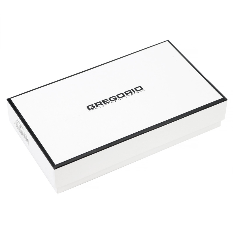 Lakierowany damski skórzany portfel marki Gregorio