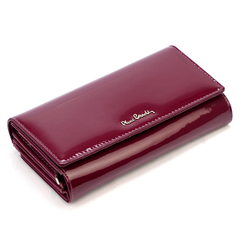 skóra naturalna + Damski portfel ze skóry ekologicznej Pierre Cardin 07 SHINY 121