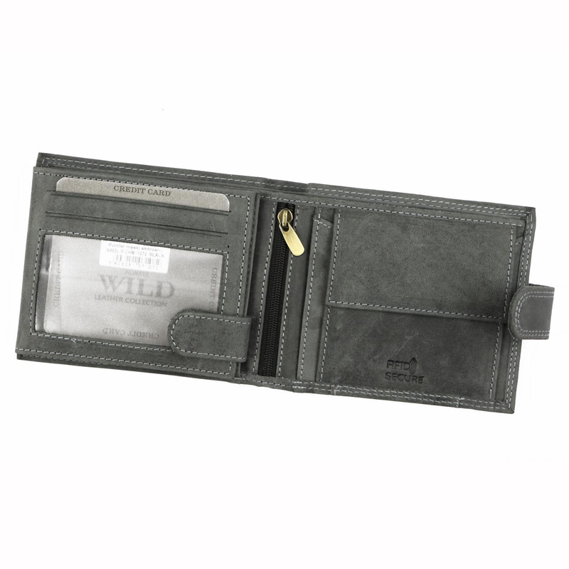 Skórzany męski portfel Wild N992-P-CHM RFID