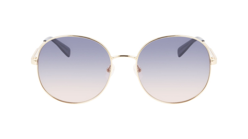 Okulary LONGCHAMP LO161S-704. Okulary przeciwsłoneczne, Kolor niebieski złoty pomarańczowy. Kobieta.