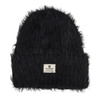 Zimowa czapka damska beanie w czarnym kolorze wykonana z nylonu - Peterson