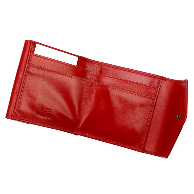 EL FORREST damski portfel skóra naturalna mała portmonetka zatrzask RFID