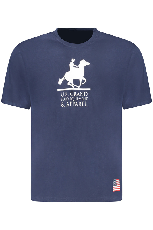 Koszulka męska z krótkim rękawem US GRAND w kolorze niebieskim