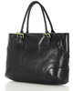 Torebka do ręki kuferek genuine leather made in italy - MARCO MAZZINI czarny