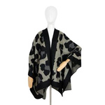 Ponczo Cozy Leopard