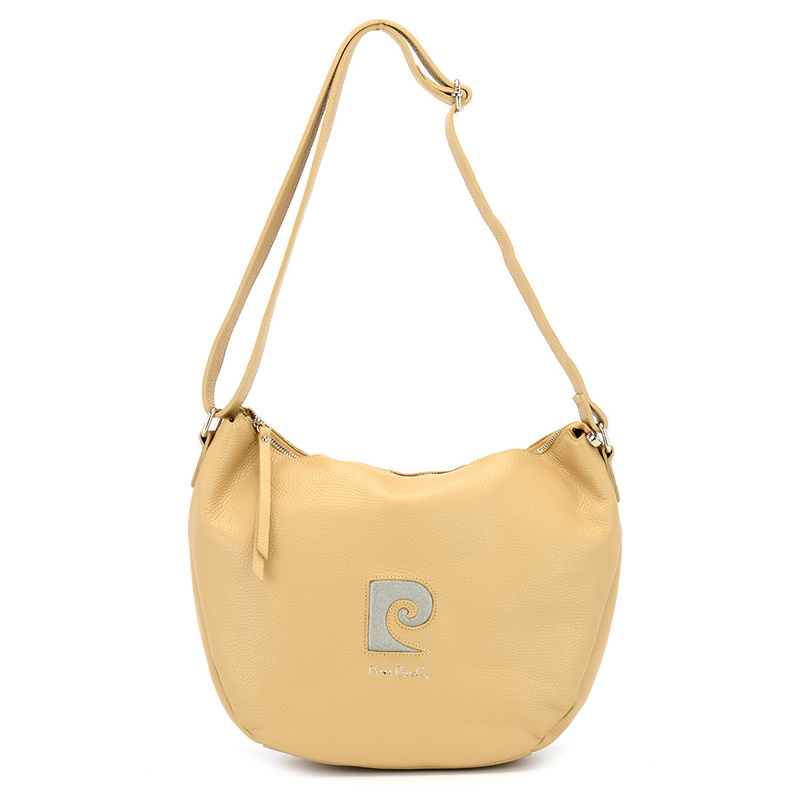 Pierre Cardin damska listonoszka na ramię skóra naturalna pojemna torebka