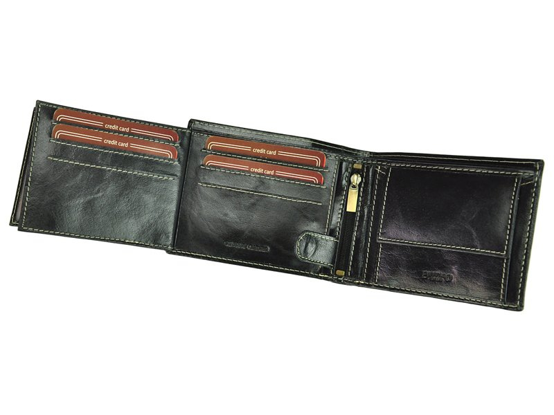 Klasyczny skórzany męski portfel Buffalo Wild