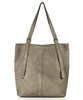 Torebka damska shopper z regulacją rączek skóra old pelle - MARCO MAZZINI beż taupe