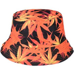 Czerwony kapelusz dwustronny bucket hat wędkarski modny kap-h-4