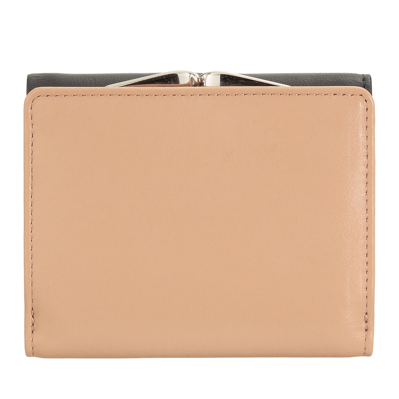 DUDU Damski skórzany stylowy kompaktowy portfel mała portmonetka