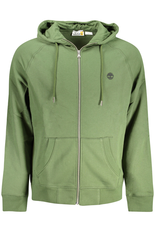 TIMBERLAND MĘSKA BLUZA Z ROZPINANYM TYŁEM ZIELONA