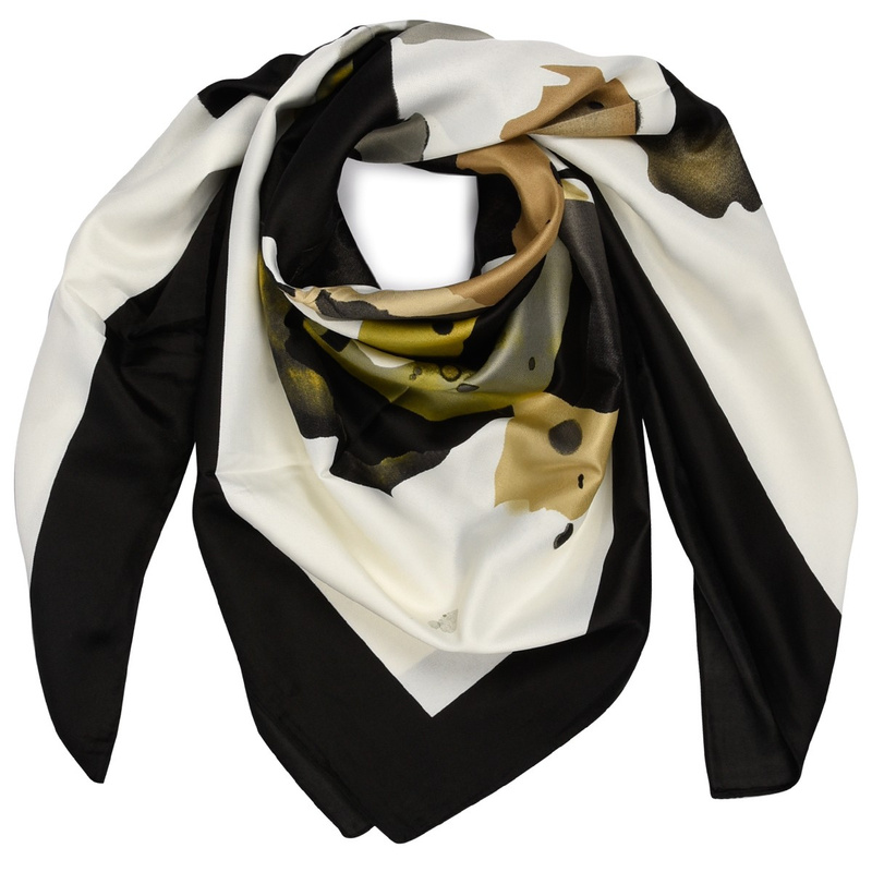 Ecru Chusta damska apaszka pod szyję lekka elegancka oryginalna MDB-49