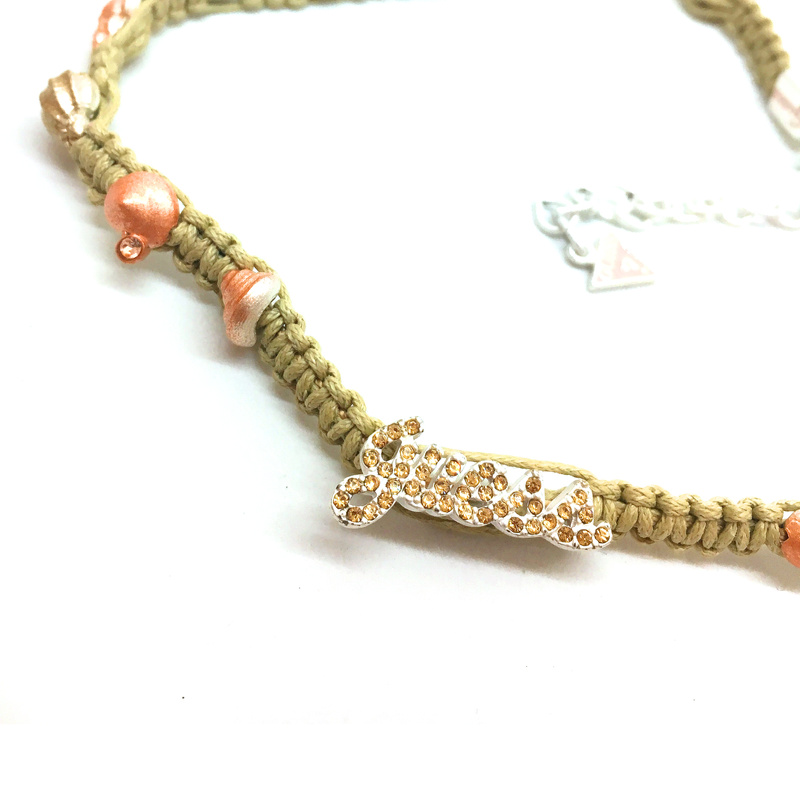 Biżuteria GUESS UFN40906. Naszyjnik, Kolor różowy szary. Kobieta.