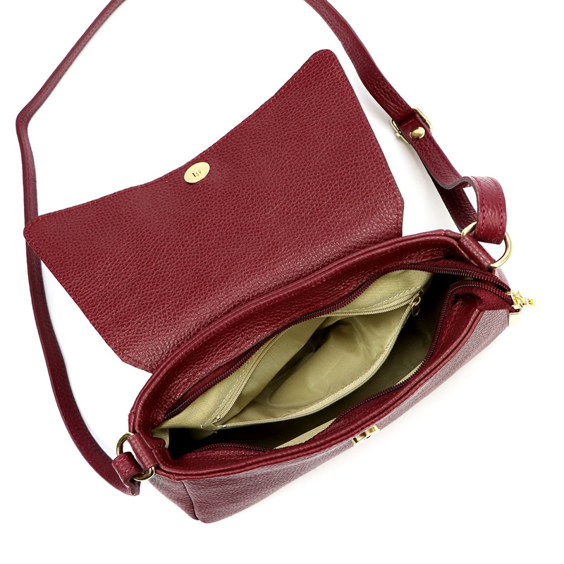 Gregorio damska miejska listonoszka skóra naturalna torebka przez ramię