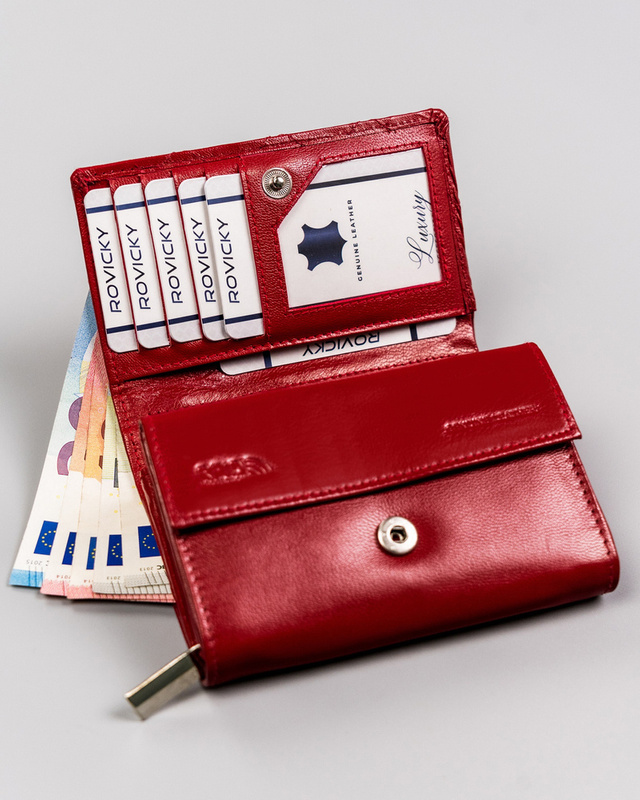 Skórzany damski portfel Rovicky R-RD-02-GCL-Q