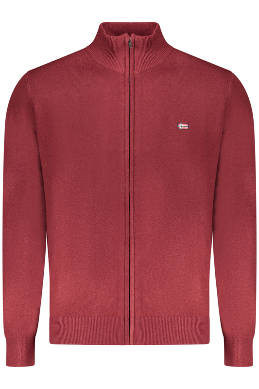 Norway 1963 CZERWONY bluza na zamek MĘSKI