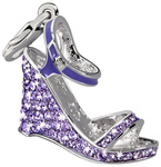 Biżuteria GLAMOUR GS2-19. Zawieszka, Kolor PURPLE. Kobieta.