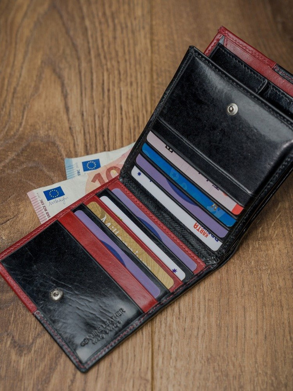 Męski Kompaktowy skórzany portfel Rovicky z RFID