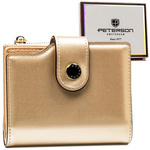 Zgrabny portfel damski ze skóry eko Peterson RFID