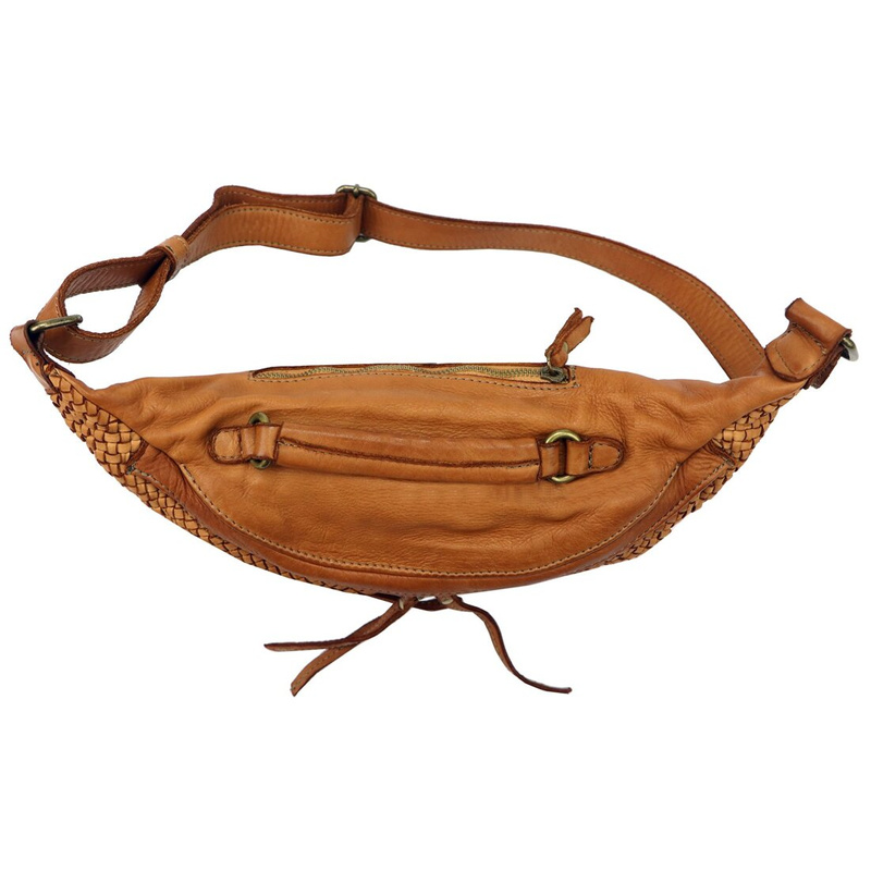 VS damska nerka saszetka z kieszenią przez ramię skóra naturalna