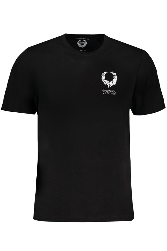 T-SHIRT MĘSKI Z KRÓTKIM RĘKAWEM GIAN MARCO VENTURI CZARNY