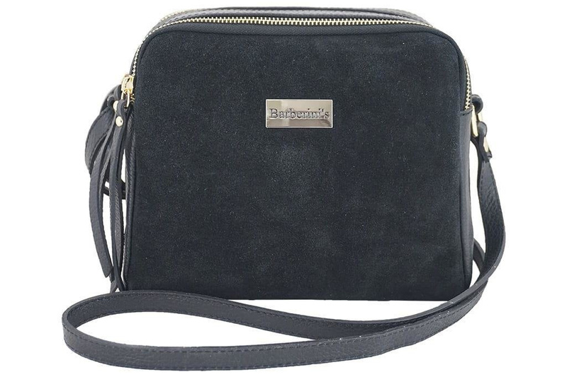 Damska skórzana listonoszka włoska - Brązowa jasna