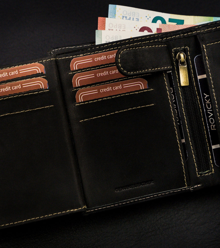 Wild męski rozbudowany portfel skóra naturalna pionowy duży